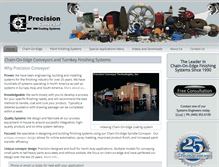 Tablet Screenshot of precisionconveyor.com
